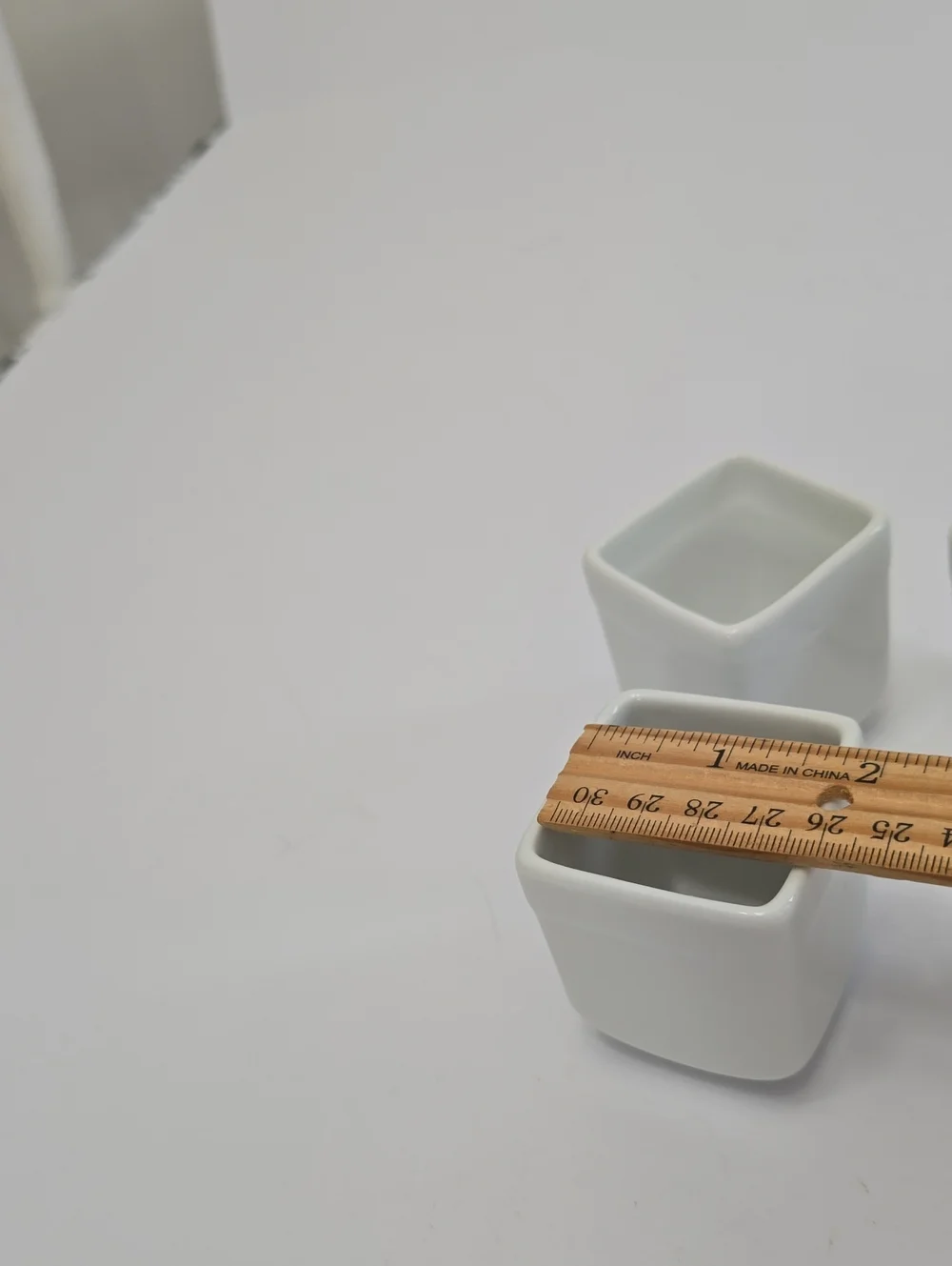 Pier 1 Imports Tasting Party Set Of 4 Tasting Cups And 1 Tray Porcelain White